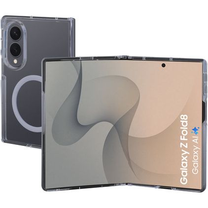 Mobiparts Hardcover Durchsichtig Samsung Galaxy Z Fold 8 MagSafe Hülle Hardcase Backcover - Transparent
