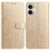 Mobigear Flowers iPhone 17 Hülle Klapphülle Geldbörse - Gold
