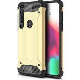Mobigear Outdoor Motorola Moto G8 Plus Hülle Hardcase Backcover Stoßfest - Gold