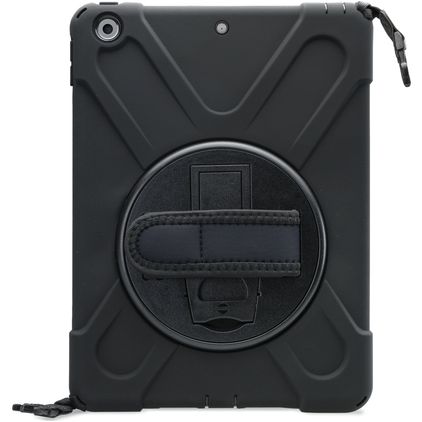 Xccess Survivor All-round iPad 7 (2019) Hülle Kunststoff,Silikon Backcover + Schulterträger + Ständer - Schwarz