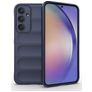 Mobigear Bumpy Samsung Galaxy A35 Hülle Flexibles TPU Backcover - Dunkelblau
