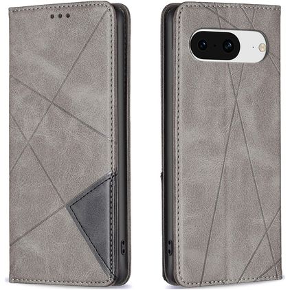 Mobigear Rhombus Slim Google Pixel 8 Klapphülle - Grau