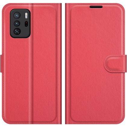 Mobigear Classic POCO X3 GT Hülle Klapphülle Geldbörse - Rot