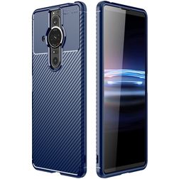 Mobigear Racing Sony Xperia Pro-I Hülle Flexibles TPU Backcover - Blau