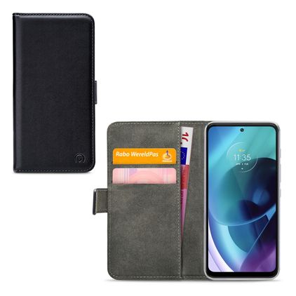 Mobilize Classic Gelly Wallet Motorola Moto G71 5G Hülle Klapphülle Geldbörse - Schwarz