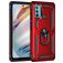 Mobigear Armor Ring Motorola Moto G60 Hülle Hardcase Backcover Stoßfest mit Ringhalter - Rot