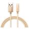 Mobigear Nylon USB-A auf USB-C Kabel 3 Meter - Gold