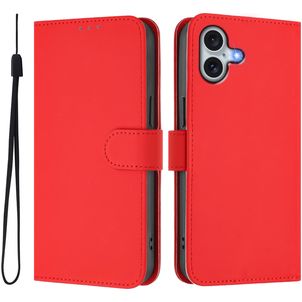 Mobigear Urban Wallet iPhone 16 Plus Hülle Klapphülle Geldbörse - Rot