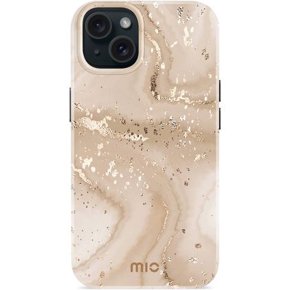 MIO iPhone 15 MagSafe Hülle Hardcase Backcover - Gold Marble