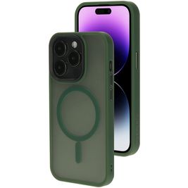 Mobiparts Hardcover iPhone 14 Pro MagSafe Hülle Hardcase Backcover - Satin Green
