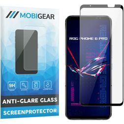 Mobigear Premium ASUS ROG Phone 6 Pro Panzerglas Gehärtetes Glas Displayschutz - Hüllenfreundlich - Schwarz