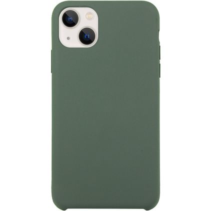 Mobigear Rubber Touch iPhone 15 Plus Silikon Hülle Backcover - Grün