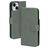 Mobiparts Classic Wallet iPhone 15 Hülle Klapphülle Geldbörse - Stone Green
