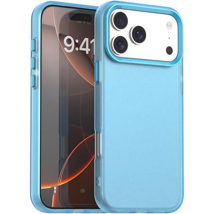 Mobigear Crystal iPhone 18 Pro Max Hülle Hardcase Backcover - Blau