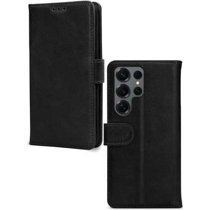 Mobilize Wallet Samsung Galaxy S26 Ultra Hülle Echtes Leder Klapphülle Geldbörse - Schwarz