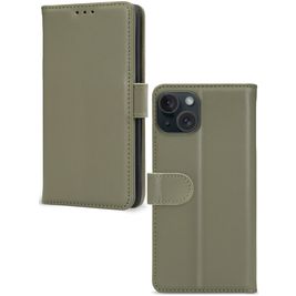 Mobilize Premium Gelly Wallet iPhone 15 Hülle Klapphülle Geldbörse - Grün