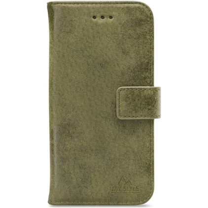 My Style Flex Wallet Samsung Galaxy A03s Hülle Klapphülle Geldbörse - Olive