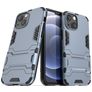 Mobigear Armor Stand iPhone 13 Mini Hülle Hardcase Backcover Stoßfest mit Ständer - Blau