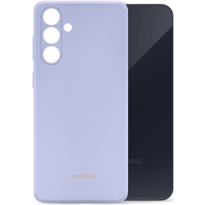 Mobilize Rubber Gelly Samsung Galaxy A35 Hülle Flexibles TPU Backcover - Pastel Purple