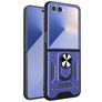 Mobigear Armor Ring Samsung Galaxy Z Flip 7 Hardcase Backcover Shockproof mit Ringhalter - Blau