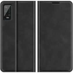 Mobigear Retro Slim Wiko Power U20 Hülle Klapphülle Geldbörse - Schwarz