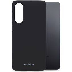 Mobilize Rubber Gelly Samsung Galaxy S25 Edge TPU (flexibel) Backcover - Schwarz