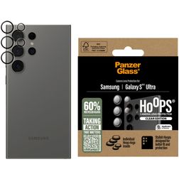 PanzerGlass Hoops Samsung Galaxy S25 Ultra Panzerglas Kameralinsenschutz - Hüllenfreundlich