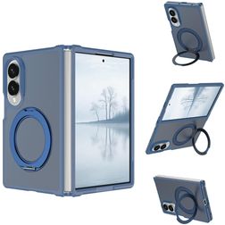 Mobigear 360 Rotating Ring Samsung Galaxy Z Fold 8 Ultra MagSafe Hardcase Backcover mit Ringhalter - Blau
