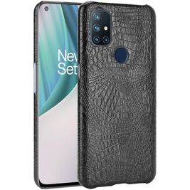 Mobigear Croco OnePlus 8 Pro Hülle Hardcase Backcover - Schwarz