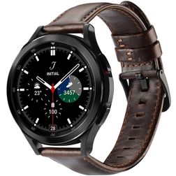 Dux Ducis Exquisite Leder Smartwatch Armband Dornschließe - 20 mm - Braun