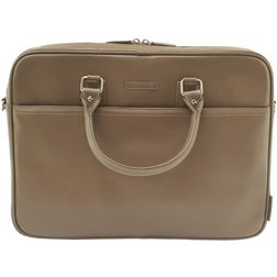 Valenta Laptop leather Echtes Leder Laptop Aktentasche 15.6 Zoll Laptoptasche + Handgriff - Taupe