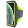 Mobiparts Comfort Fit Handyhalterung Joggen iPhone XS Sporthülle Neopren Sportarmband - Neon Green