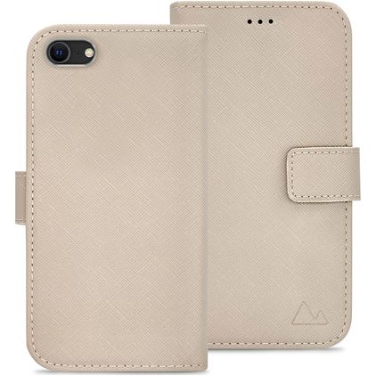 My Style Flex Wallet iPhone 8 Hülle Klapphülle Geldbörse - Warm Taupe