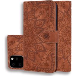 Mobigear Mandala iPhone 11 Hülle Klapphülle Geldbörse - Braun