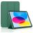 Mobigear Tri-Fold Gel iPad 10 (2022) Hülle TPU,Kunstleder Klapphülle - Grün
