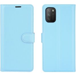 Mobigear Classic POCO M3 Hülle Klapphülle Geldbörse - Blau