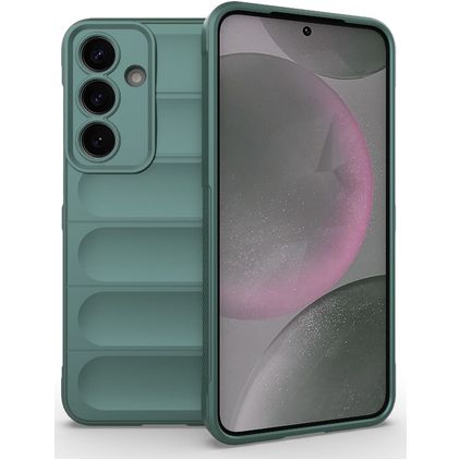 Mobigear Bumpy Samsung Galaxy S25 Plus Hülle Flexibles TPU Backcover - Grün