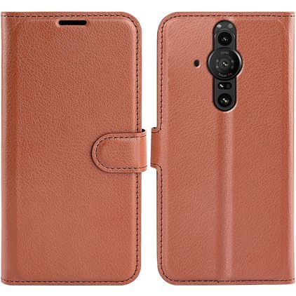 Mobigear Classic Sony Xperia Pro-I Hülle Klapphülle Geldbörse - Braun