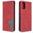 Mobigear Rhombus Slim Samsung Galaxy A41 Hülle Klapphülle - Rot