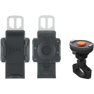 Tigra FitClic Neo U-FitGrip Motorcycle Kit Fahrradhalterung / Motorradhalterung Lenkerhalterung Klemme Universal - Schwarz