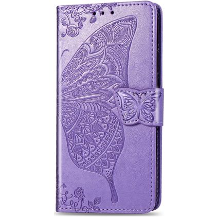Mobigear Butterfly iPhone 11 Hülle Klapphülle Geldbörse - Lila