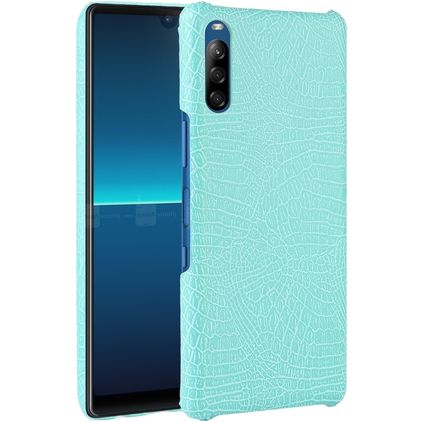 Mobigear Croco Sony Xperia L4 Hülle Hardcase Backcover - Türkis