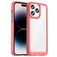 Mobigear Crystal iPhone 14 Pro Hülle Hardcase Backcover - Transparent / Rot
