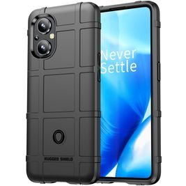 Mobigear Rugged Shield OPPO Reno 7 Lite Hülle Flexibles TPU Backcover Stoßfest - Schwarz
