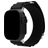 Mobilize Alpine Nylon Apple Watch Armband Dornschließe - 49/46/45/44 mm - Schwarz
