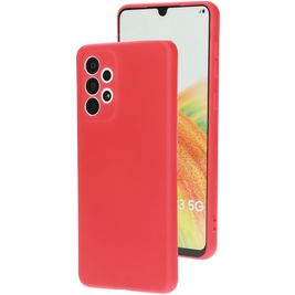 Mobiparts Samsung Galaxy A33 Silikon Hülle Backcover - Scarlet Red