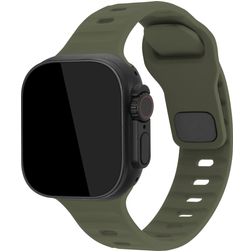 Mobilize Sports Silikon Apple Watch Armband Drückerschließe - 42/41/40/38 mm - Grün