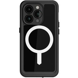 Ghostek Nautical Slim iPhone 15 Pro Wasserdicht MagSafe Hülle Hardcase Backcover Stoßfest - Schwarz