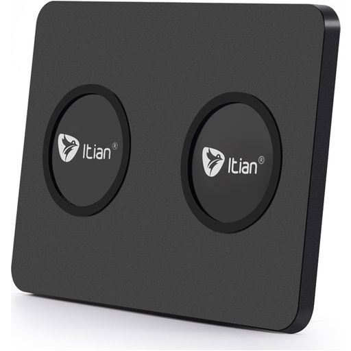 Itian Dual es Ladegerät Qi Wireless 5W 1A - Schwarz