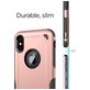 Mobigear Slim Armor iPhone XR Hülle Hardcase Backcover Stoßfest - Roségold